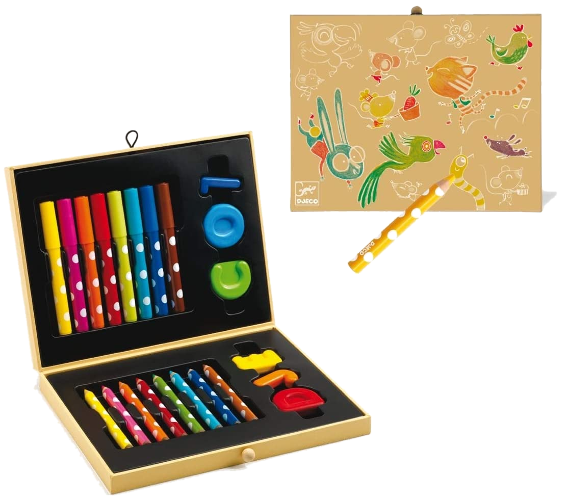 Djeco Crayons Box of colors for children My Bulle Toys