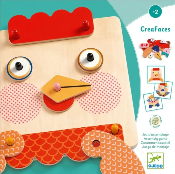 Djeco - Early learning CreaFaces