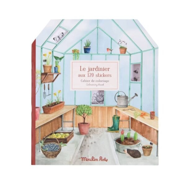 Moulin Roty – Color and sticker Book le Jardin (Jardinier)