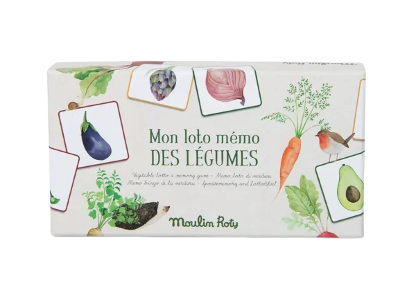 Moulin Roty - Vegetable loto memory game