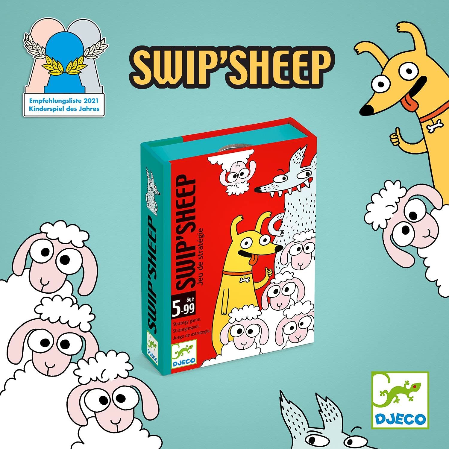 Djeco - Playing cards Swip'sheep