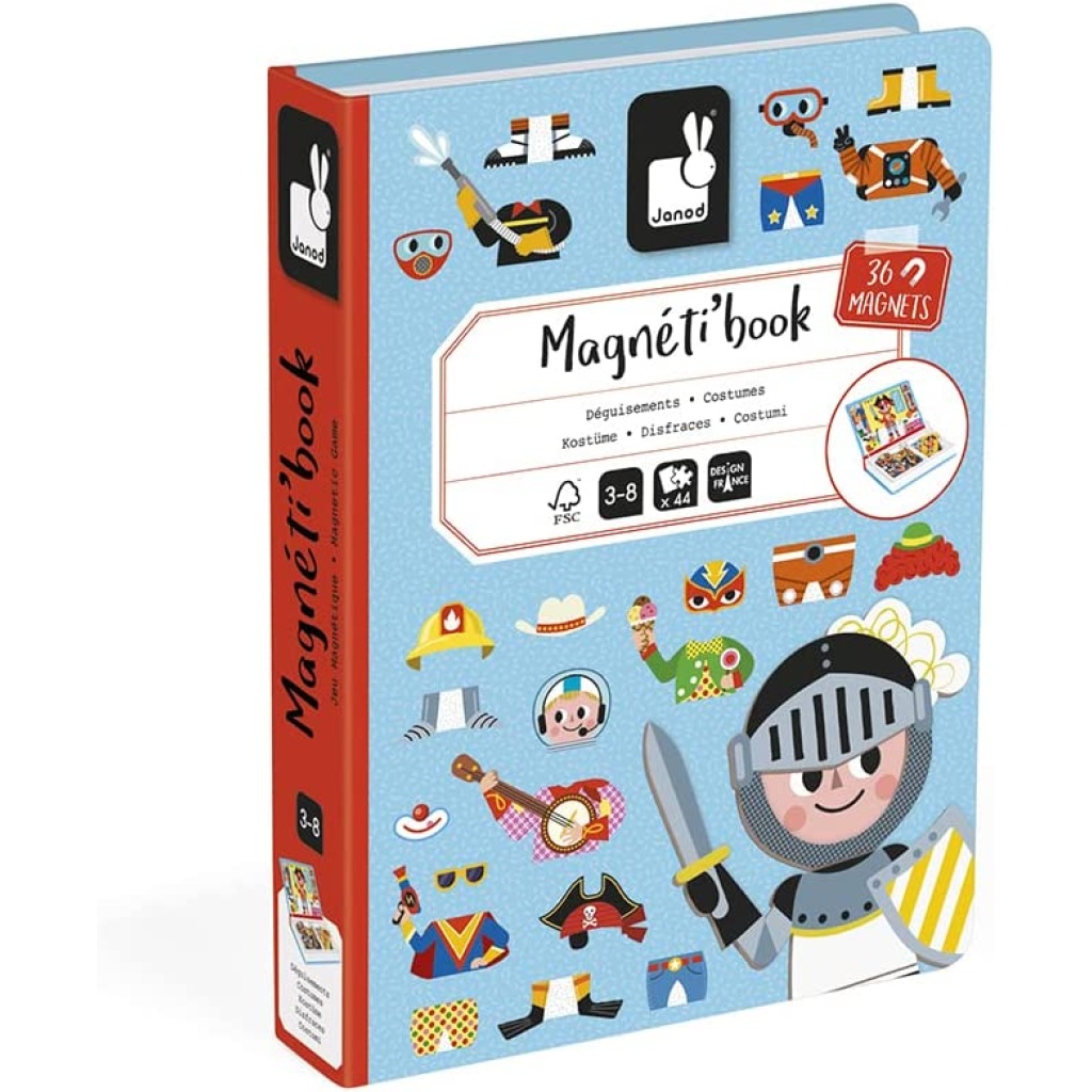 anod MagnetiBook 45 pc Magnetic Boys Costumes Dress Up Game - Ages 3+ - J02719
