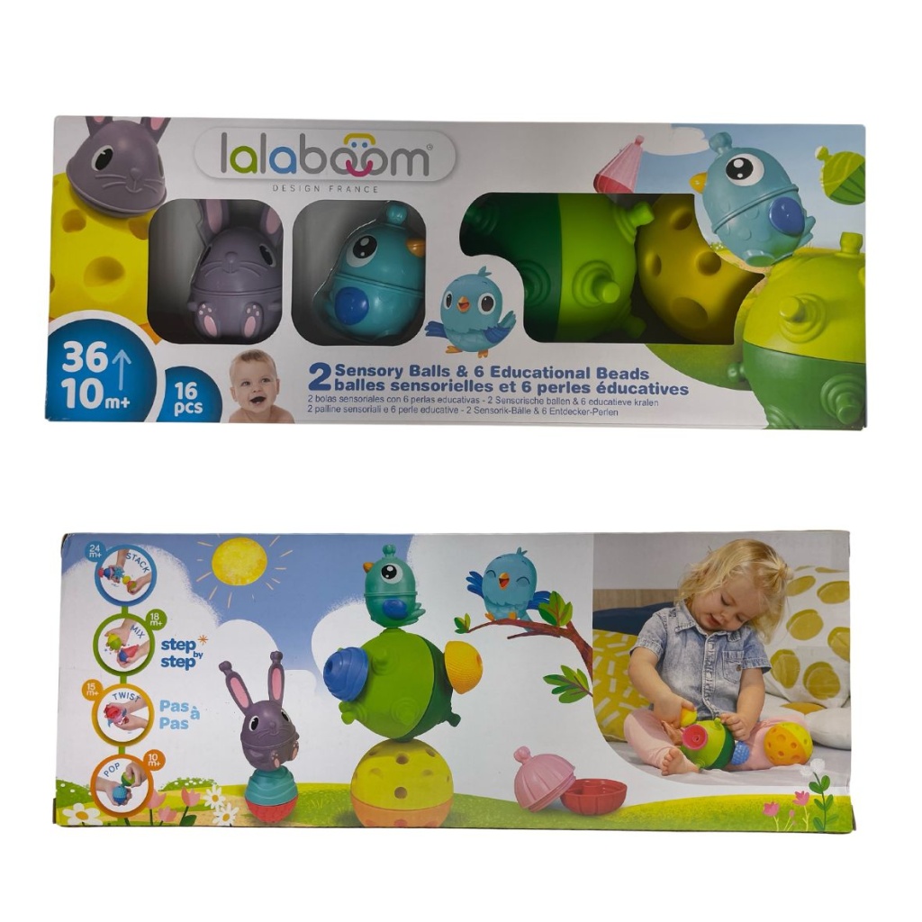 Lalaboom - 2 sensory balls educational beads - BL911