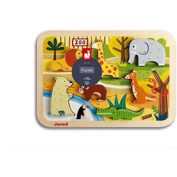 Janod - Chunky puzzle - Zoo