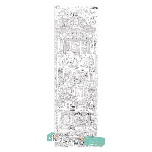 Moulin Roty - Giant Coloring Poster The Parisiennes