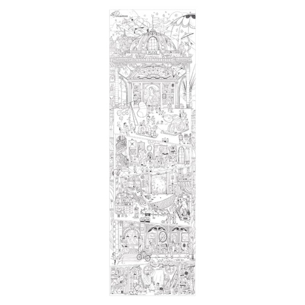 Moulin Roty - Giant Coloring Poster The Parisiennes