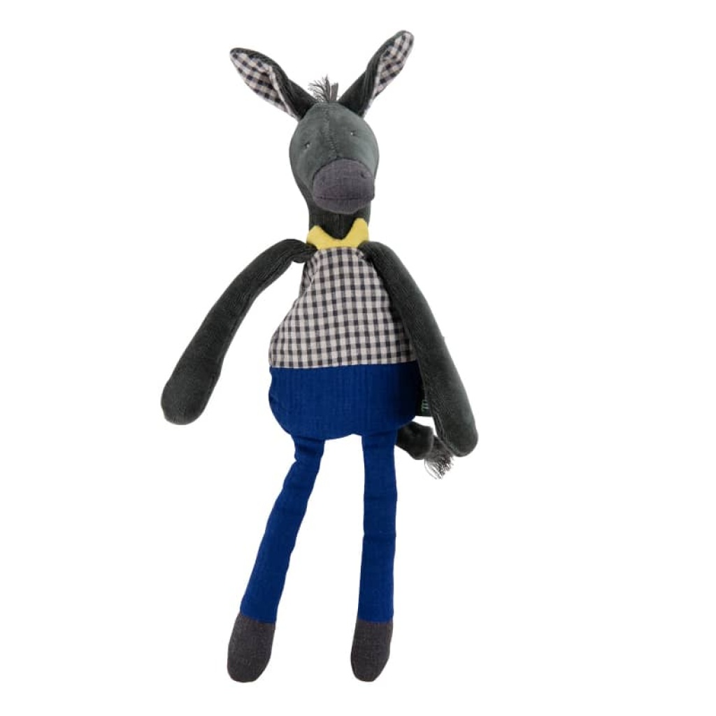 Moulin Roty - Anatole The Donkey - Rattle - Stuffed Toy