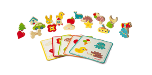 Janod - Memory Game - Baby Animals - Bathtime Toys - Discovery And Early Development For Boys And Girls From 24 Months Multilingual Multi