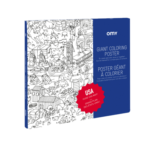 Omy - Giant Coloring Poster - USA