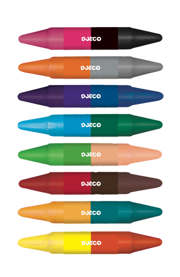 Djeco - 8 twin crayons - Image 2