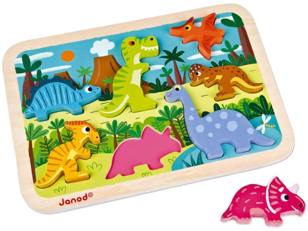 Janod - Dinosaurs chunky puzzle - Image 3