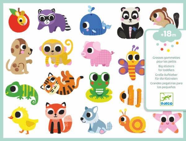 Djeco- PG Stickers baby animals