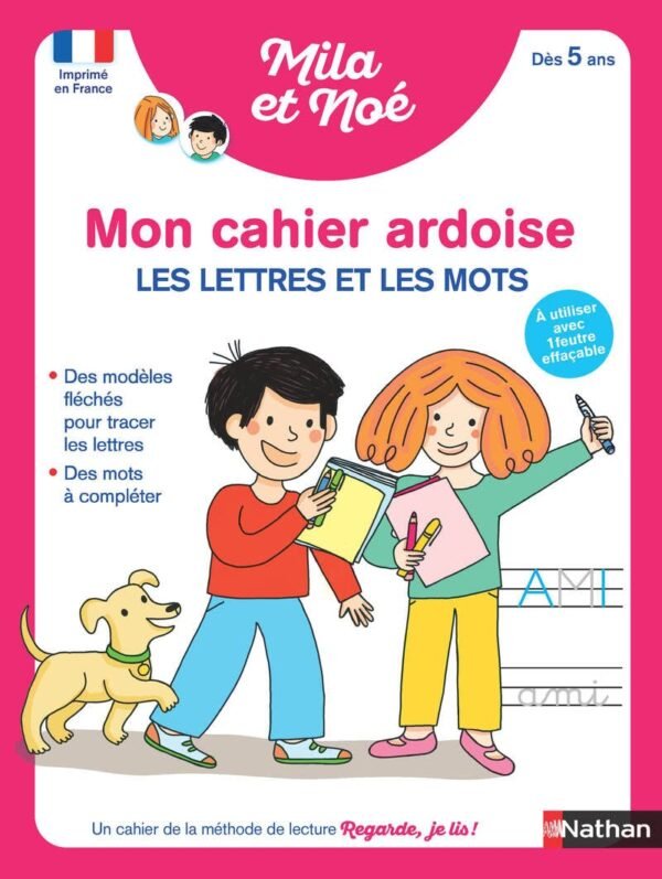 Nathan - Cahier ardoise - Lettres et mots