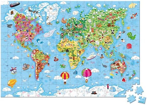 Janod - Giant world map puzzle 300 pieces - Image 3