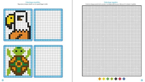 Grund - Coloriages pixels - Animaux et monstres - Image 2