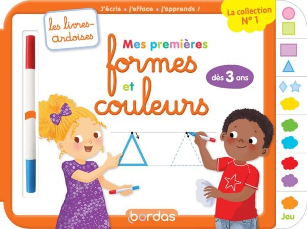 Bordas - Livre ardoise - Mes premières formes et couleurs