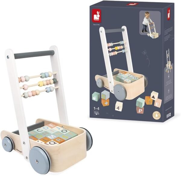 JANOD - Sweet Cocoon Cart With ABC Blocks