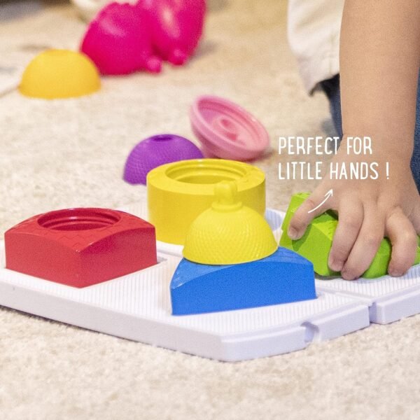 Lalaboom – BL810 - 3 in 1 shape sorter balancing game 12 pcs