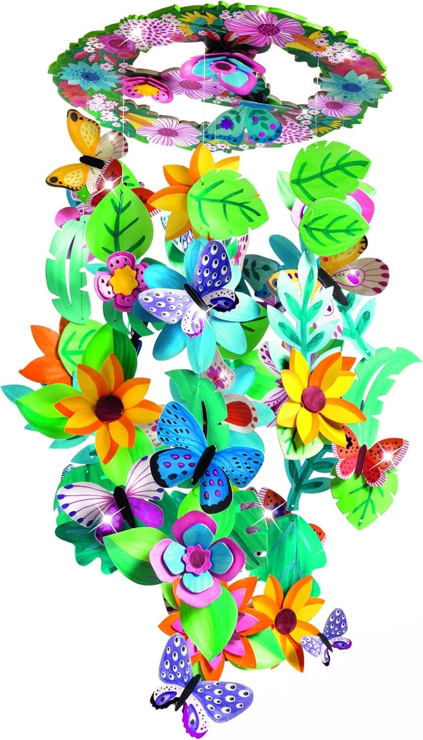 An arts and crafts kit for creating all sorts of coloured bracelets from handmade paper beads. Children cut the patterned sheets into strips, which they roll around a stick and glue down. These beads are then ready to be threaded onto the elastic cord to create pretty jewellery! You can even decorate them with the charms provided.